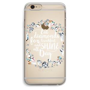 CaseCompany Diamonds: iPhone 6 Plus / 6S Plus Transparant Hoesje