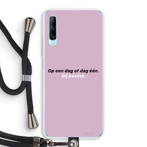 CaseCompany gij beslist: Huawei P Smart Pro Transparant Hoesje met koord