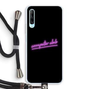 CaseCompany Vice Black: Huawei P Smart Pro Transparant Hoesje met koord