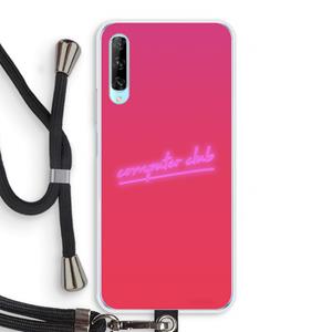 CaseCompany Vice Glow: Huawei P Smart Pro Transparant Hoesje met koord