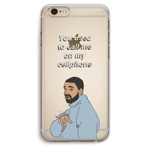 CaseCompany Hotline bling: iPhone 6 Plus / 6S Plus Transparant Hoesje