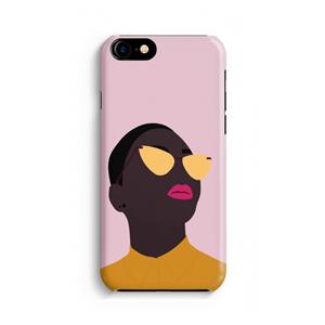 CaseCompany Yellow glasses: Volledig Geprint iPhone 7 Hoesje