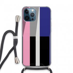 CaseCompany Gestalte 4: iPhone 13 Pro Max Transparant Hoesje met koord