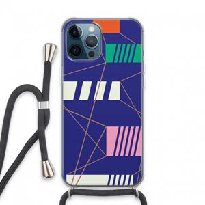 CaseCompany Gestalte 5: iPhone 13 Pro Max Transparant Hoesje met koord