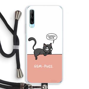 CaseCompany GSM poes: Huawei P Smart Pro Transparant Hoesje met koord