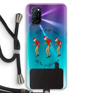 CaseCompany Jingle Ladies: Oppo A92 Transparant Hoesje met koord