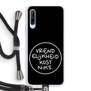 CaseCompany Vriendelijkheid: Huawei P Smart Pro Transparant Hoesje met koord