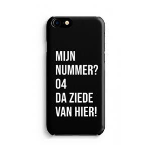 CaseCompany Da ziede van hier - Zwart: Volledig Geprint iPhone 7 Hoesje