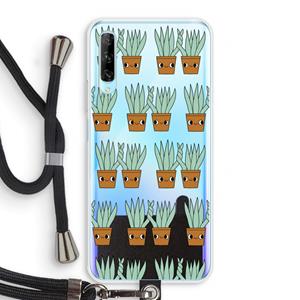 CaseCompany Sansevieria: Huawei P Smart Pro Transparant Hoesje met koord