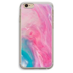 CaseCompany Roze explosie: iPhone 6 Plus / 6S Plus Transparant Hoesje