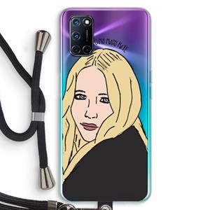 CaseCompany Mary Kate: Oppo A92 Transparant Hoesje met koord