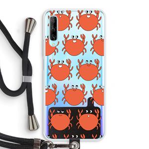 CaseCompany Krab: Huawei P Smart Pro Transparant Hoesje met koord