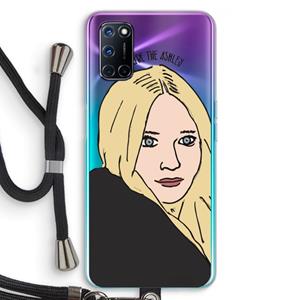 CaseCompany Ashley: Oppo A92 Transparant Hoesje met koord