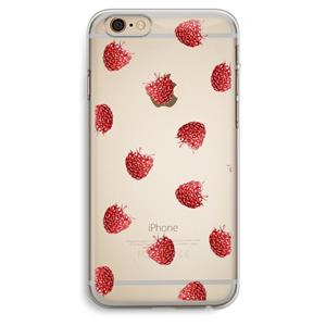CaseCompany Framboosjes: iPhone 6 Plus / 6S Plus Transparant Hoesje