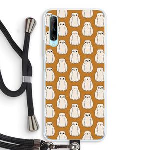 CaseCompany Uilen: Huawei P Smart Pro Transparant Hoesje met koord