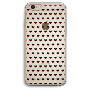 CaseCompany Hartjes: iPhone 6 Plus / 6S Plus Transparant Hoesje