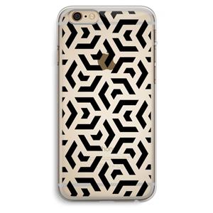 CaseCompany Crazy pattern: iPhone 6 Plus / 6S Plus Transparant Hoesje