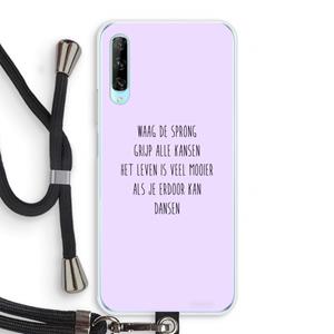 CaseCompany Sprong: Huawei P Smart Pro Transparant Hoesje met koord