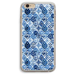 CaseCompany Blauw motief: iPhone 6 Plus / 6S Plus Transparant Hoesje