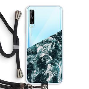 CaseCompany Zee golf: Huawei P Smart Pro Transparant Hoesje met koord