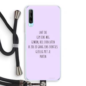 CaseCompany GSM: Huawei P Smart Pro Transparant Hoesje met koord