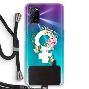 CaseCompany Venus: Oppo A92 Transparant Hoesje met koord