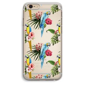 CaseCompany Kleurrijke papegaaien: iPhone 6 Plus / 6S Plus Transparant Hoesje