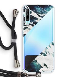 CaseCompany Golven: Huawei P Smart Pro Transparant Hoesje met koord