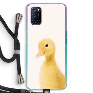 CaseCompany Duke: Oppo A92 Transparant Hoesje met koord
