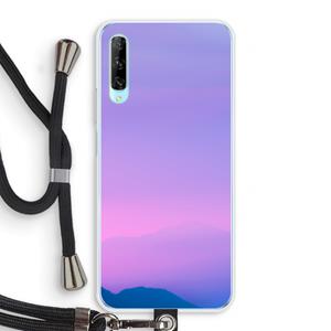 CaseCompany Sunset pastel: Huawei P Smart Pro Transparant Hoesje met koord