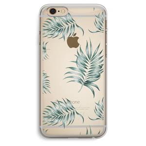 CaseCompany Simple leaves: iPhone 6 Plus / 6S Plus Transparant Hoesje