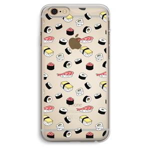 CaseCompany Sushi time: iPhone 6 Plus / 6S Plus Transparant Hoesje