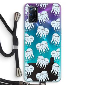 CaseCompany Octopussen: Oppo A92 Transparant Hoesje met koord