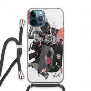 CaseCompany Dissimulation du réel: iPhone 13 Pro Max Transparant Hoesje met koord