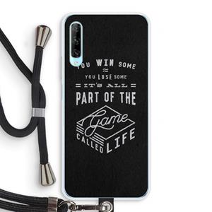 CaseCompany Life: Huawei P Smart Pro Transparant Hoesje met koord