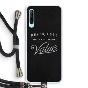CaseCompany Never lose your value: Huawei P Smart Pro Transparant Hoesje met koord