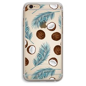 CaseCompany Kokosnoot roze: iPhone 6 Plus / 6S Plus Transparant Hoesje