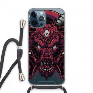 CaseCompany Hell Hound and Serpents: iPhone 13 Pro Max Transparant Hoesje met koord
