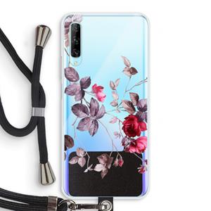 CaseCompany Mooie bloemen: Huawei P Smart Pro Transparant Hoesje met koord