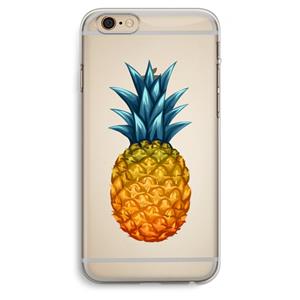 CaseCompany Grote ananas: iPhone 6 Plus / 6S Plus Transparant Hoesje