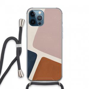 CaseCompany Geo #2: iPhone 13 Pro Max Transparant Hoesje met koord
