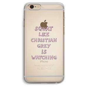 CaseCompany Christian Grey: iPhone 6 Plus / 6S Plus Transparant Hoesje