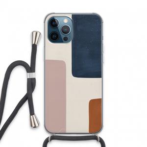 CaseCompany Geo #5: iPhone 13 Pro Max Transparant Hoesje met koord