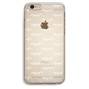 CaseCompany Wimpers: iPhone 6 Plus / 6S Plus Transparant Hoesje