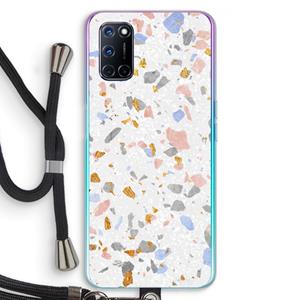 CaseCompany Terrazzo N°8: Oppo A92 Transparant Hoesje met koord