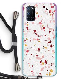 CaseCompany Terrazzo N°9: Oppo A92 Transparant Hoesje met koord