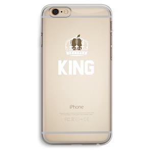 CaseCompany King zwart: iPhone 6 Plus / 6S Plus Transparant Hoesje