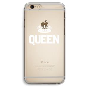 CaseCompany Queen zwart: iPhone 6 Plus / 6S Plus Transparant Hoesje