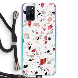 CaseCompany Terrazzo N°12: Oppo A92 Transparant Hoesje met koord