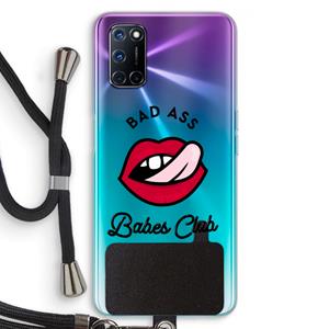 CaseCompany Badass Babes Club: Oppo A92 Transparant Hoesje met koord